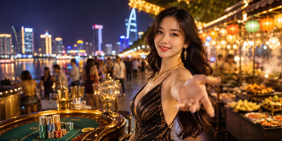 Chợ đêm TP. Hồ Chí Minh sáng rực đèn, không khí giải trí và cá cược thể thao buổi tối sôi động